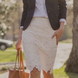 Lace Overlay Pencil Skirt from Ann Taylor